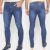 Calça Jeans Skinny Terminal Com Puídos Masculina