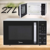Micro-ondas 27L Branco e Preto Midea LED 220V