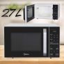 Micro-ondas 27L Branco e Preto Midea LED 220V