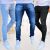 Kit 3 Calça Masculina Com Lycra Roupas Skinny