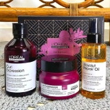 L’Oréal Professionnel Kit Curl Expression – Shampoo 300ml + Máscara de tratamento Rich 250g + Absolut Repair Óleo 10 em 1-90ml, Para cabelos crespos e cacheados, Hidrtação de longa duração