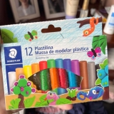 STAEDTLER Massa De Modelar, Plástica, 12 cores