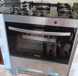 SUGGAR FOGÃO NEO MAX PRATA MESA DE VIDRO 5 BOCAS ACENDIMENTO AUTOMÁTICO FGV503PRIX