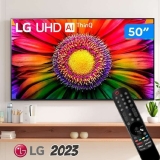 Smart TV 50″ 4K LG UHD ThinQ AI 50UR8750PSA HDR Bluetooth Alexa Google Assistente Airplay2 3 HDMI