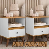 Conjunto 2 mesas de cabeceira – TED – minimalista