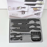 Conjunto de Facas 8 acessórios para Churrasco Cozinha de Aço Inox LUMAI
