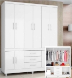 Guarda-roupa Casal 10 Portas 2 Gavetas Araplac – Coimbra