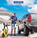 Lavadora De Alta Pressão Com 1800w Master Para Uso Moderado 1900psi Amarelo e Preto Tramontina 127v