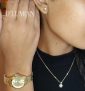 Kit Relógio Mondaine Dourado Feminino