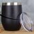 Mimo Style Copo Térmico de Aço Inoxidável Parede Dupla Preto 350ml Com Tampa de Polipropileno