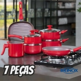 Jogo De Panelas 7 Peças Ceramic Life Antares Brinox