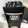 Fogão Atlas 4 Bocas preto Atenas Glass com Acendimento automático Bivolt