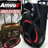 Caixa Amplificada Amvox Aca 1100 Dezoitão 1100w Rms