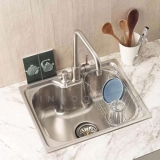Cuba para cozinha gourmet pia aço inox com acessórios Nawa 50×40 cm pingoo. casa