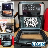 Fritadeira Forno Oven Fry 4 em 1 Elgin 12L 220V