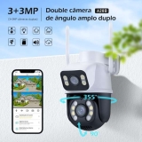Câmera de Segurança Dupla Wi-fi Smart Angulo Duplo A28B 3mp Icsee