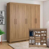 Guarda-roupa Casal 6 Portas 3 Gavetas – Demóbile Prático
