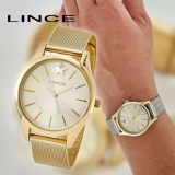 Relógio Lince Feminino Dourado