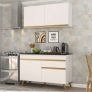 Cozinha Compacta 2 Pç C/armário E Balcão Mp3687 Veneza Gw Multimóveis