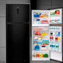 Geladeira Frost Free Duplex 463l Slim Cor Black Inox Midea
