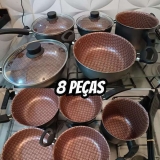 Jogo Panelas Prime Alumínio Antiaderente 8 Peças