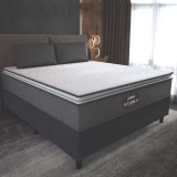 Cama Box Casal Colchão Molas Maximus 138cm