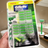 Carga para Aparelho de Barbear Gillette Mach3 Sensitive 20 unidades