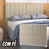 Cabeceira Cama King Las Vegas Com Pé 2,00 Por 1,20