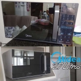 Micro-ondas 27l Prata Porta Espelhada Smartplate Midea 110V