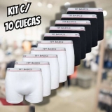 Kit 10 Cuecas Boxers Infantil Box Algodão Cotton Conforto