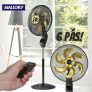 Ventilador De Coluna Mallory Chronos 126w, Silencioso, Com Controle Remoto, Hélice De 6 Pás 220V