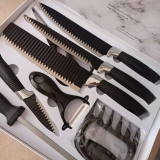 Conjunto De Facas Chef Profissional 8 Peças Churrasco Inox