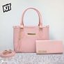 Bolsa Feminina Com Carteira Em Couro Ecologico
