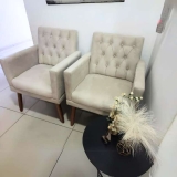 Kit 2 Cadeiras para Sala de estar Recepção Alto padrão reforçada