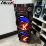 Caixa Amplificada Amvox Aca 1300 New X 1300w Bluetooth Usb Sem Radio FM