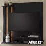 Estante Livro Painel Tv 32 Polegadas Sala Quarto Cor Preto/nature