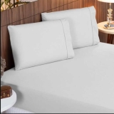 Jogo De Cama Lençol 400 Fios 3 Peças Ponto Palito Casa Dona