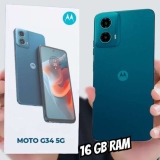 Smartphone Motorola Moto G34 5G 16GB RAM Boost 256GB Verde