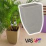 Vasart Malta Vaso de Flores Trapezio, Granito Pedra, 30x45cm