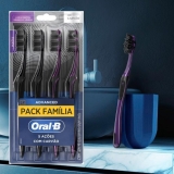 Oral-B Escova de Dente 5 Ações Carvão 4 Unidades