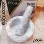 Lyor, Conjunto Pilão e Socador de Mármore Marin 12cm x 6cm
