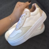 Tenis Feminino Casual Tons Neutros Retrô Clássico