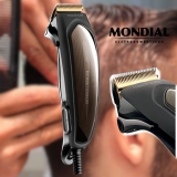 Cortador de Cabelo Mallory Mithos Titanium 6,5W, Com 13 Acessórios, Lâminas de Titânio – 127V