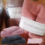 Jogo de Toalhas Buddemeyer Fio Penteado Canelado Banho
