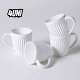 CONJUNTO C/ 4 CANECAS ROMA BRANCO 343 ml