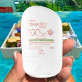Protetor Facial Gel Creme ou Emulsão Facial FPS 60 FPUVA 20 Fotoequilíbrio 50g