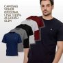 5 Camiseta Masculina Camisas Slim Voker 100% Algodão