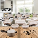 Conjunto Panelas 17 Peças Panela Pressão