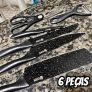 Jogo De Facas Kit 6 Peças Conjunto Inox