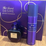 Kit Perfume Feminino Banderas Her Secret Desire – Eau de Toilette 80ml